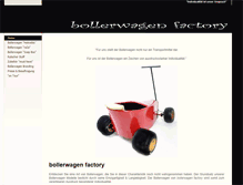 Tablet Screenshot of bollerwagen-factory.de
